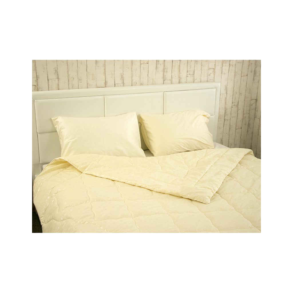 Ковдра Руно вовняна Ніжність молочна літо 200х220 (322.29ШНУ_Молочний вензель) - зображення 10