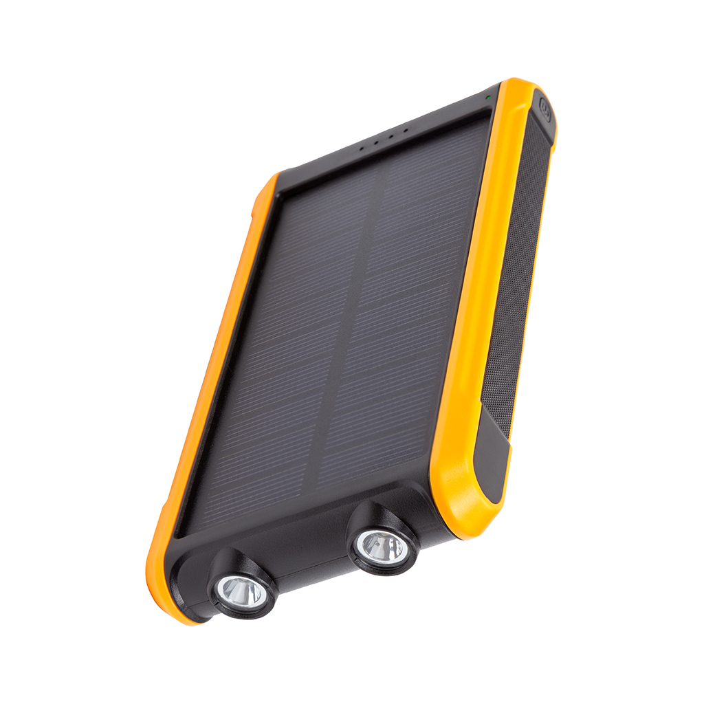 Батарея універсальна PowerPlant 10000mAh, USB-A*2, + Solar 5.5V-0,2A (PB930494) - зображення 2