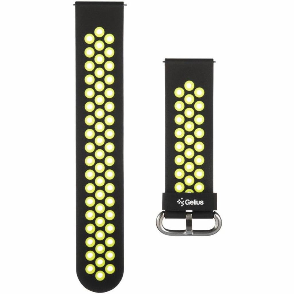 Ремінець до смарт-годинника Gelius Pro for Smart Watch Gelius Pro GP-SW001 (NEO) Black/Green (00000075277) - зображення 1