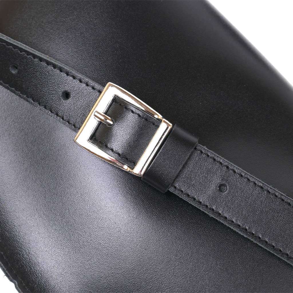 Сумка Shvigel Шкіряна бананка Чорна (16383) - зображення 5