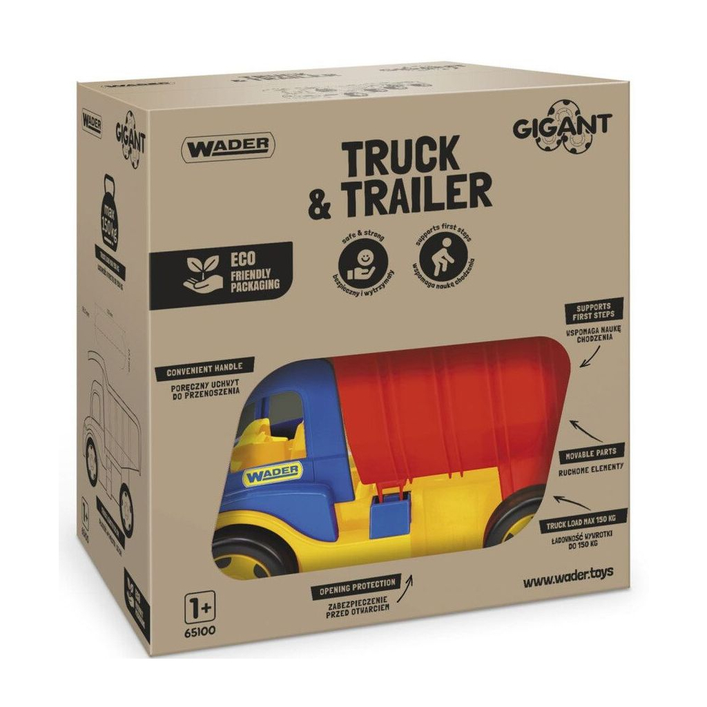 Спецтехніка Wader Вантажiвка "Гігант" + візок (65100) - зображення 3
