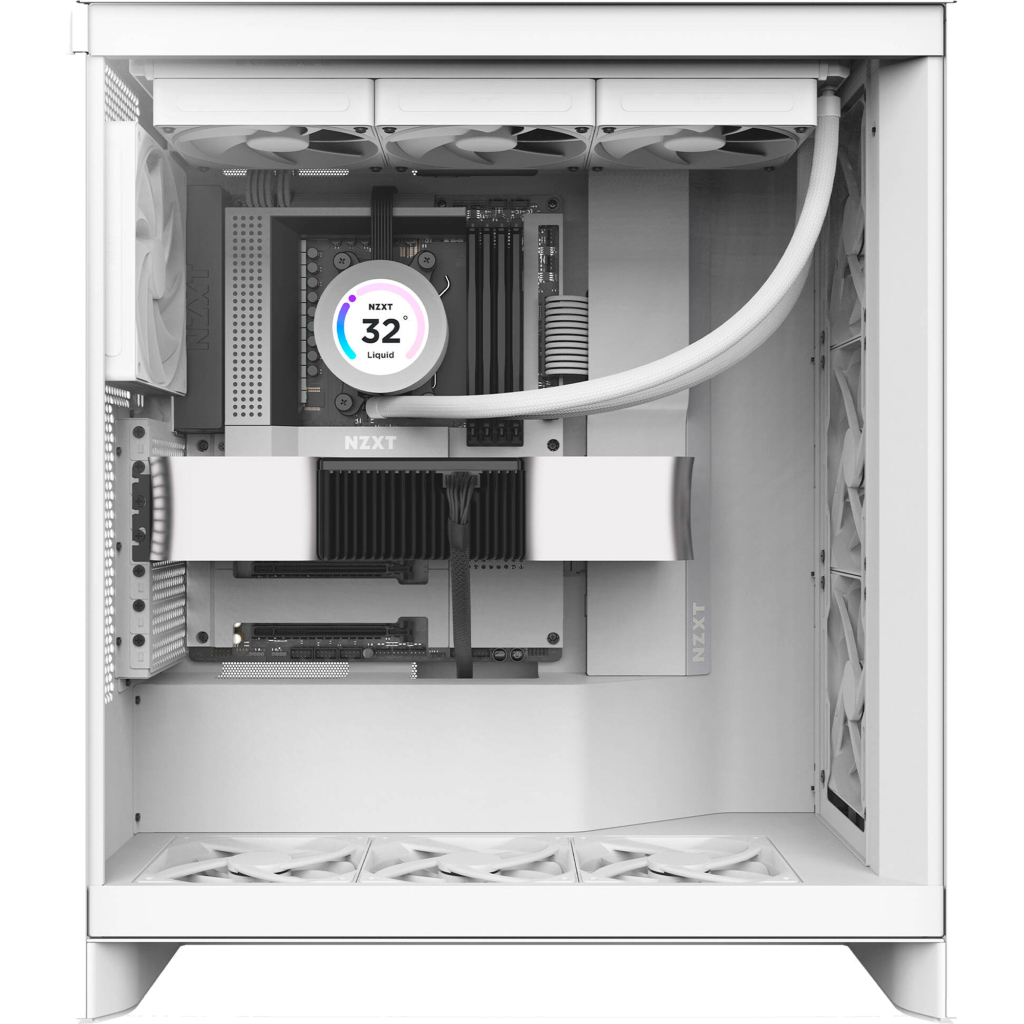 Корпус NZXT H7 Flow All White (CM-H72FW-01) - зображення 6