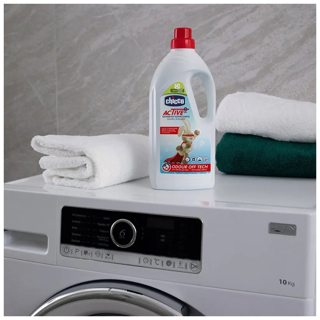 Гель для прання Chicco Active Дезінфікуючий 1.5 л (8058664143177) - зображення 4
