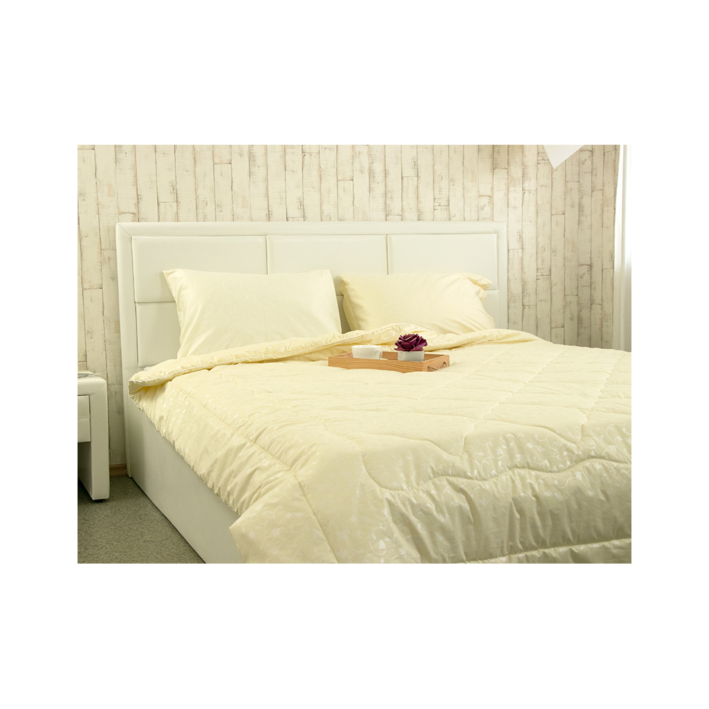 Ковдра Руно вовняна Ніжність молочна літо 172х205 (316.29ШНУ_Молочний вензель) - зображення 9