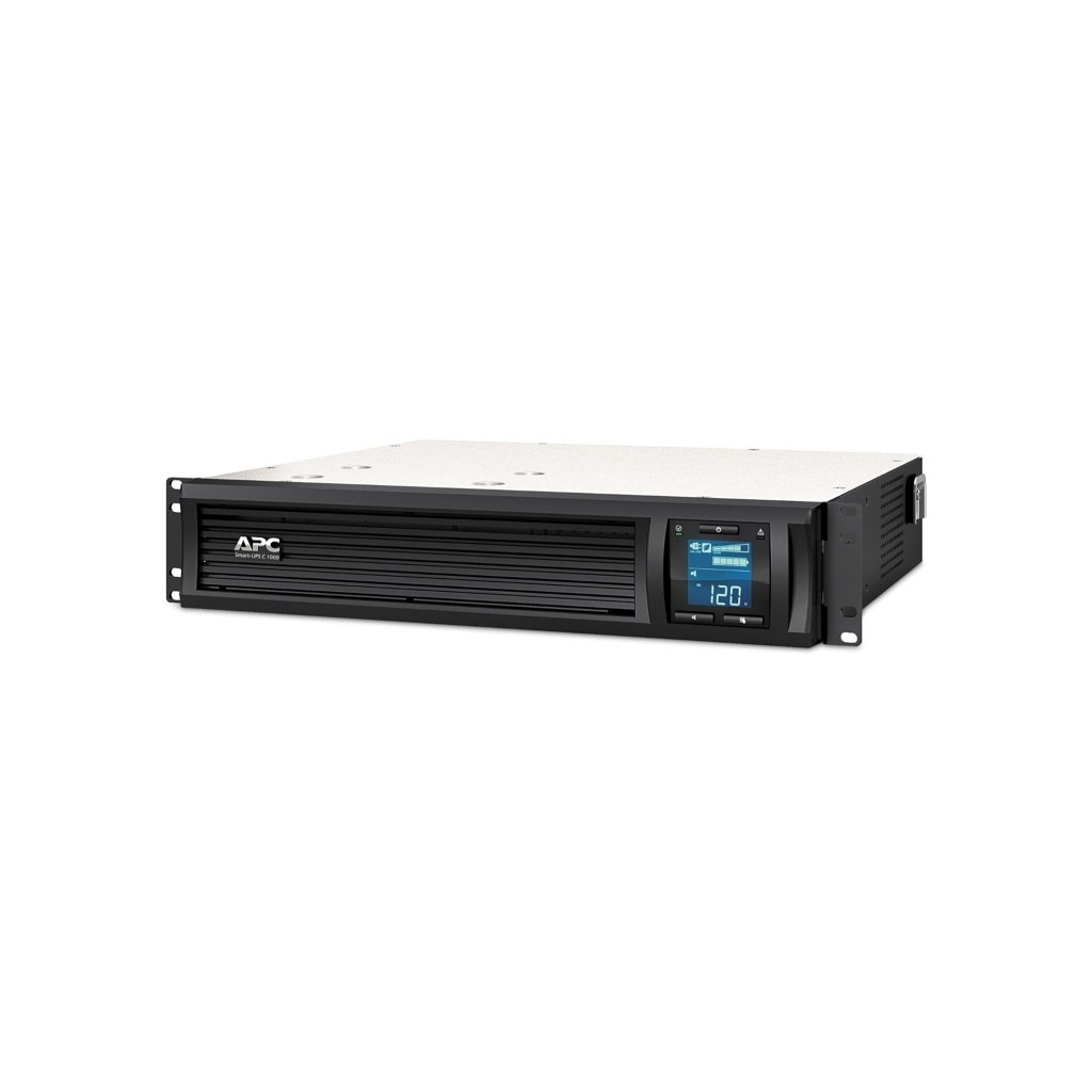 Пристрій безперебійного живлення APC Smart-UPS C 1000VA LCD RM 2U with SmartConnect (SMC1000I-2UC) - зображення 1
