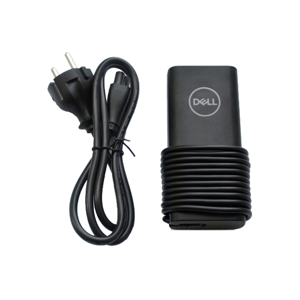 Блок живлення до ноутбуку Dell 65W Type-C 20V, 3.25A + 15V, 3A + 9V, 3A + 5V, 3A long-корпус (LA65NM190 / A40374) - зображення 1