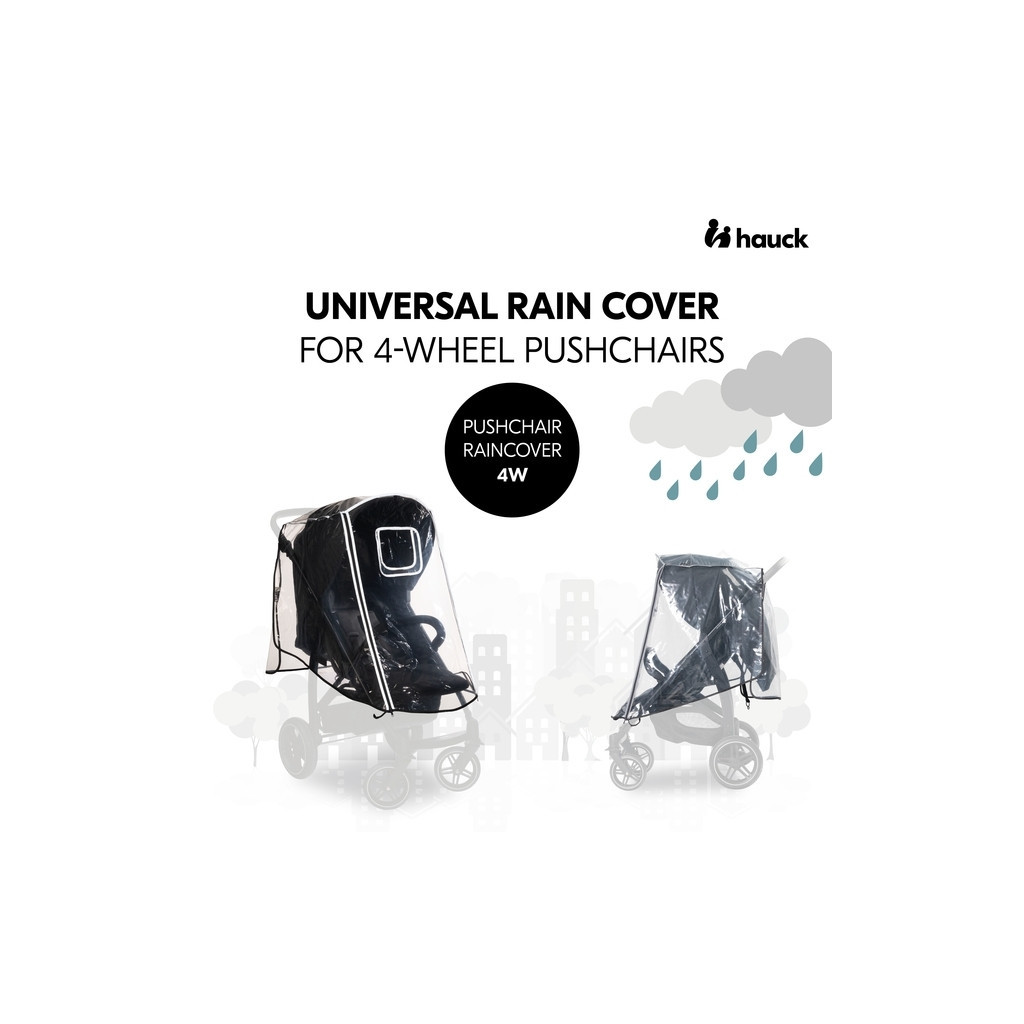 Дощовик Hauck Pushchair Raincover 4W (55077-9) - зображення 9