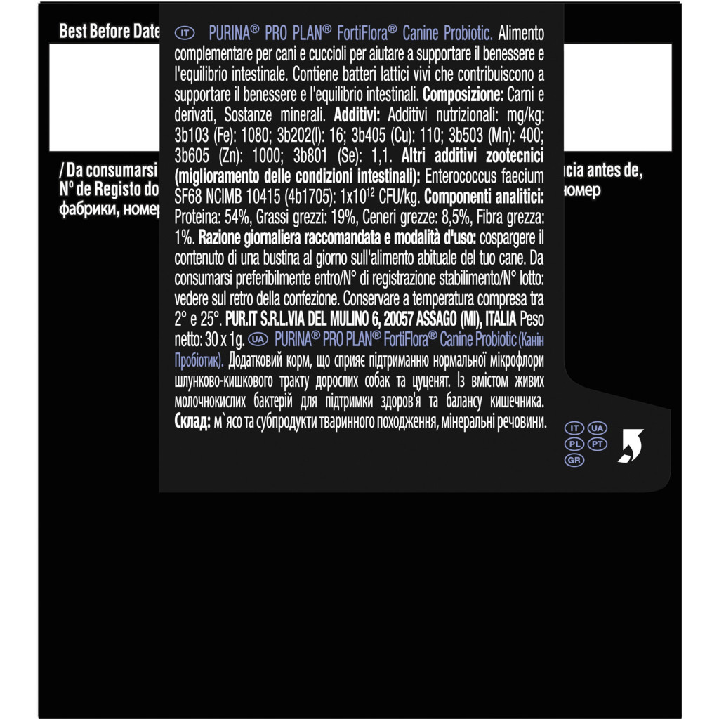 Пробіотична добавка для тварин Purina Pro Plan Canine Probiotic FortiFlora 30х1 г (8445290041074) - изображение 5