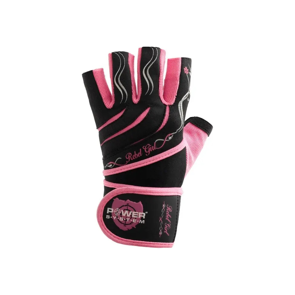 Рукавички для фітнесу Power System PS-2720 Rebel Girl Pink XS (PS-2720_XS_Pink) - изображение 2