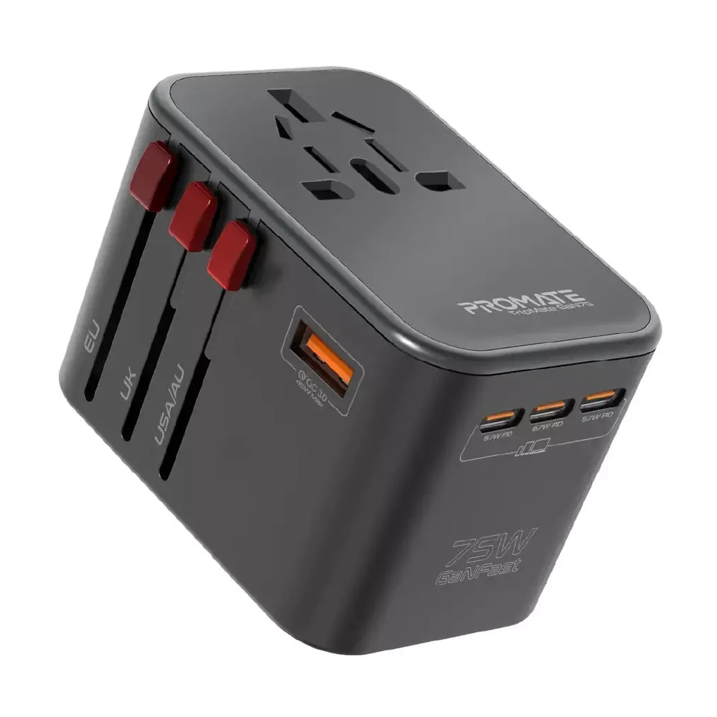 Зарядний пристрій Promate tripmate-gan75 - зображення 1