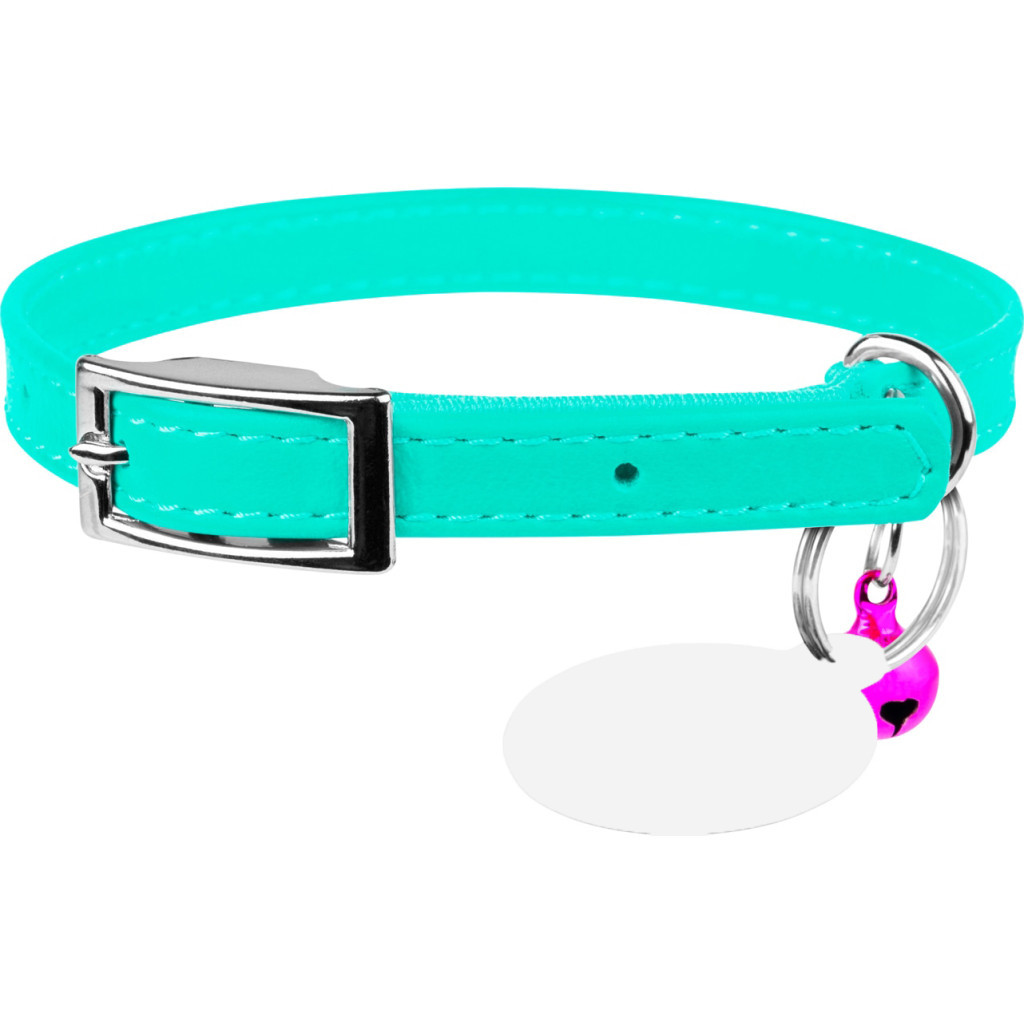 Нашийник для тварин WAUDOG Glamour з QR паспортом Д 17-20 см ментоловий (327513) - зображення 1