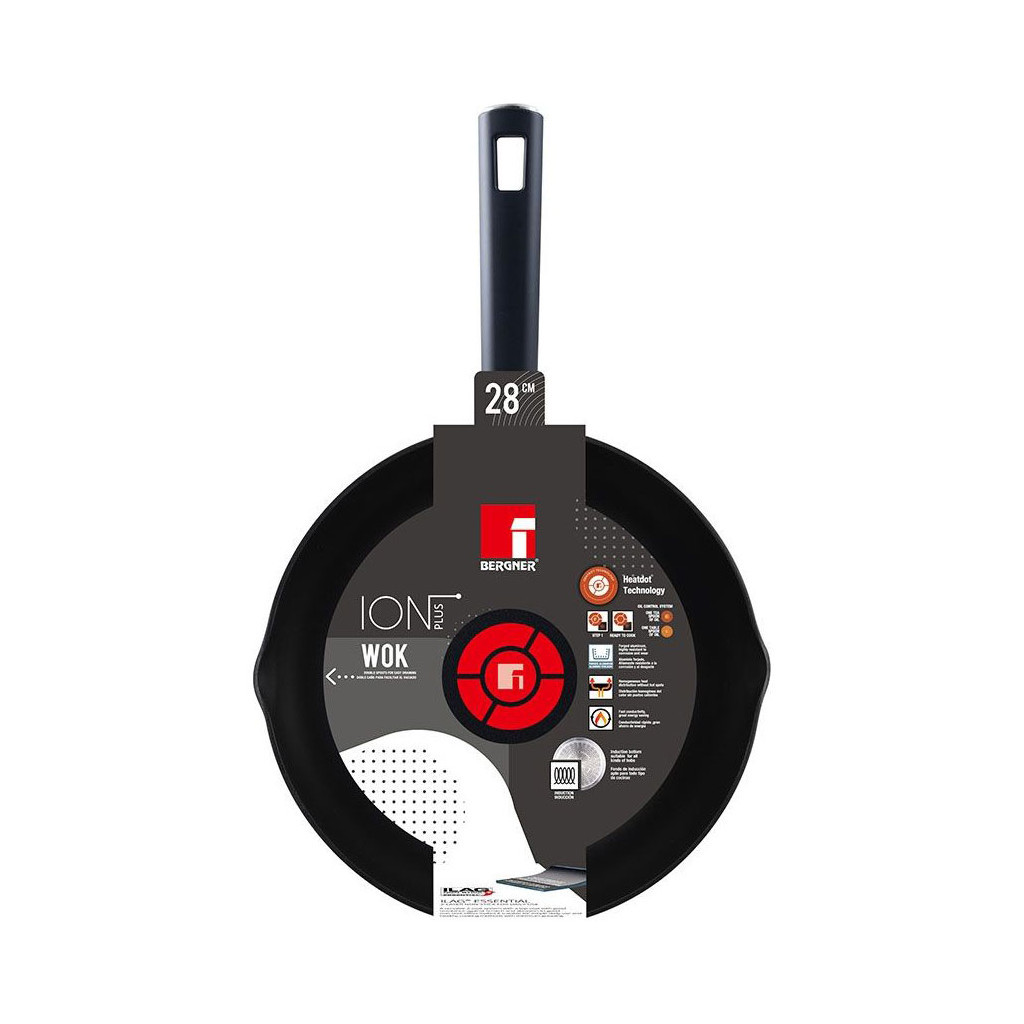 Сковорода Bergner Wok Ion Plus 28 см (BG-35908-BK) - зображення 4