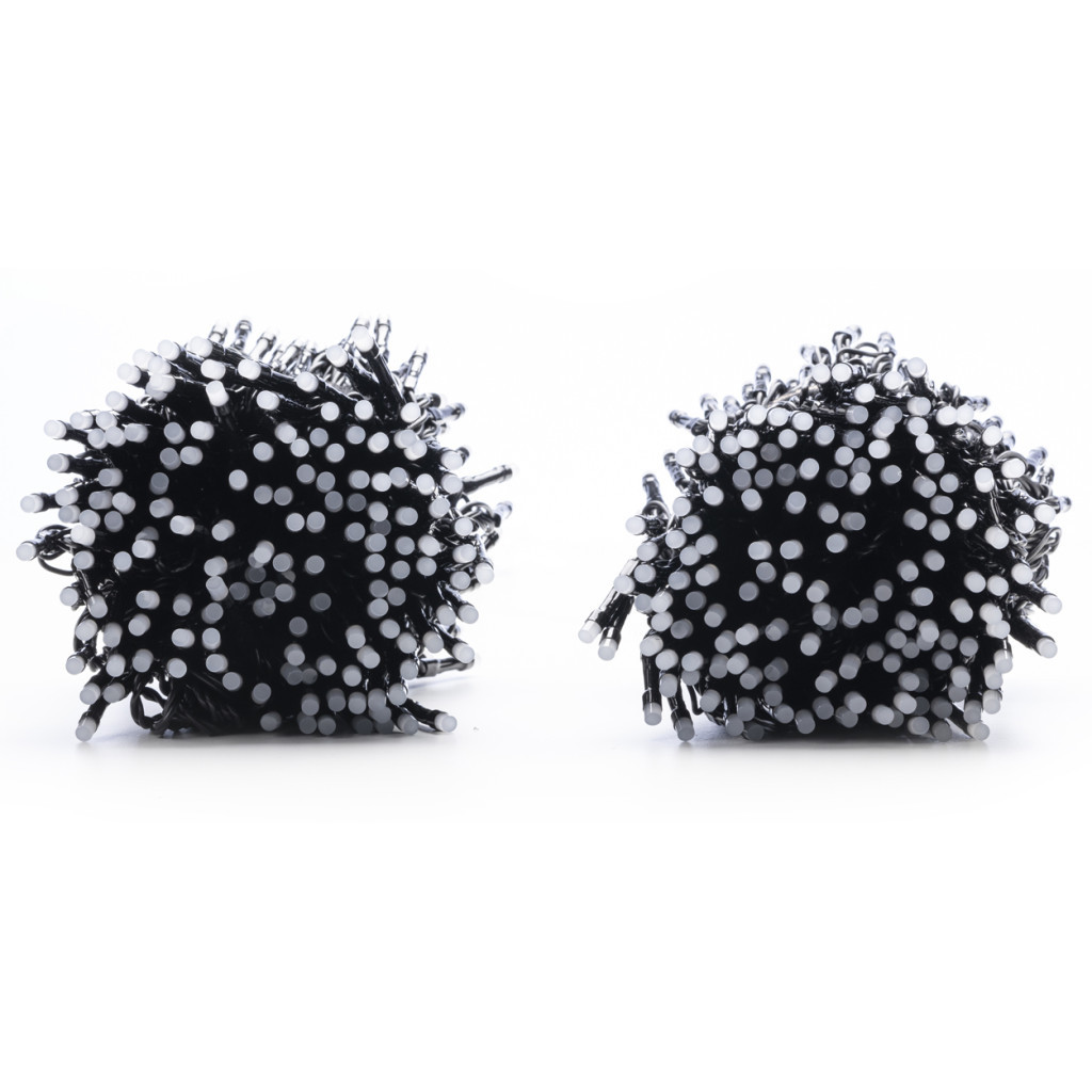 Гірлянда Twinkly Smart LED Strings RGB 600, BT+WiFi, Gen II, IP44 кабель чорн (TWS600STP-BEU) - зображення 3