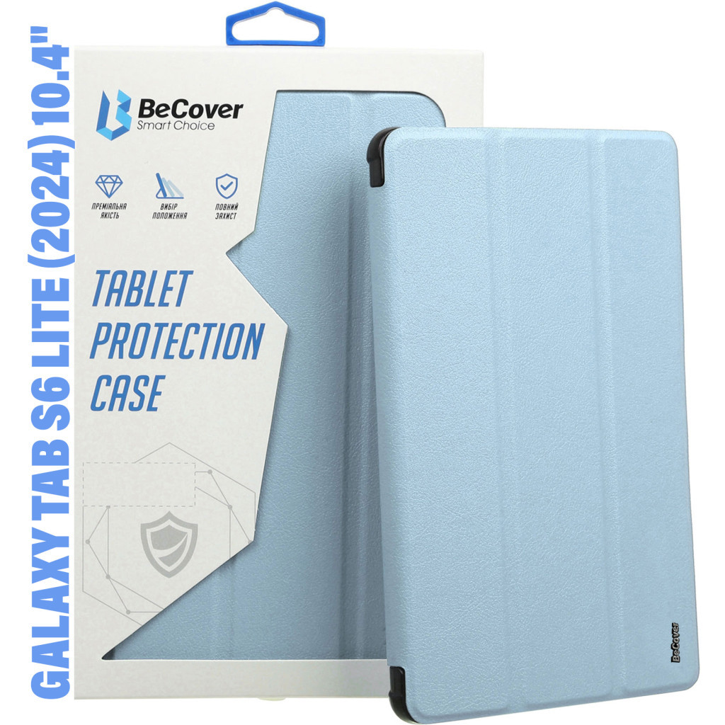 Чохол до планшета BeCover Soft Edge Stylus Mount Samsung Tab S6 Lite (2024) 10.4" P620/P625/P627 Light Blue (710841) - зображення 1