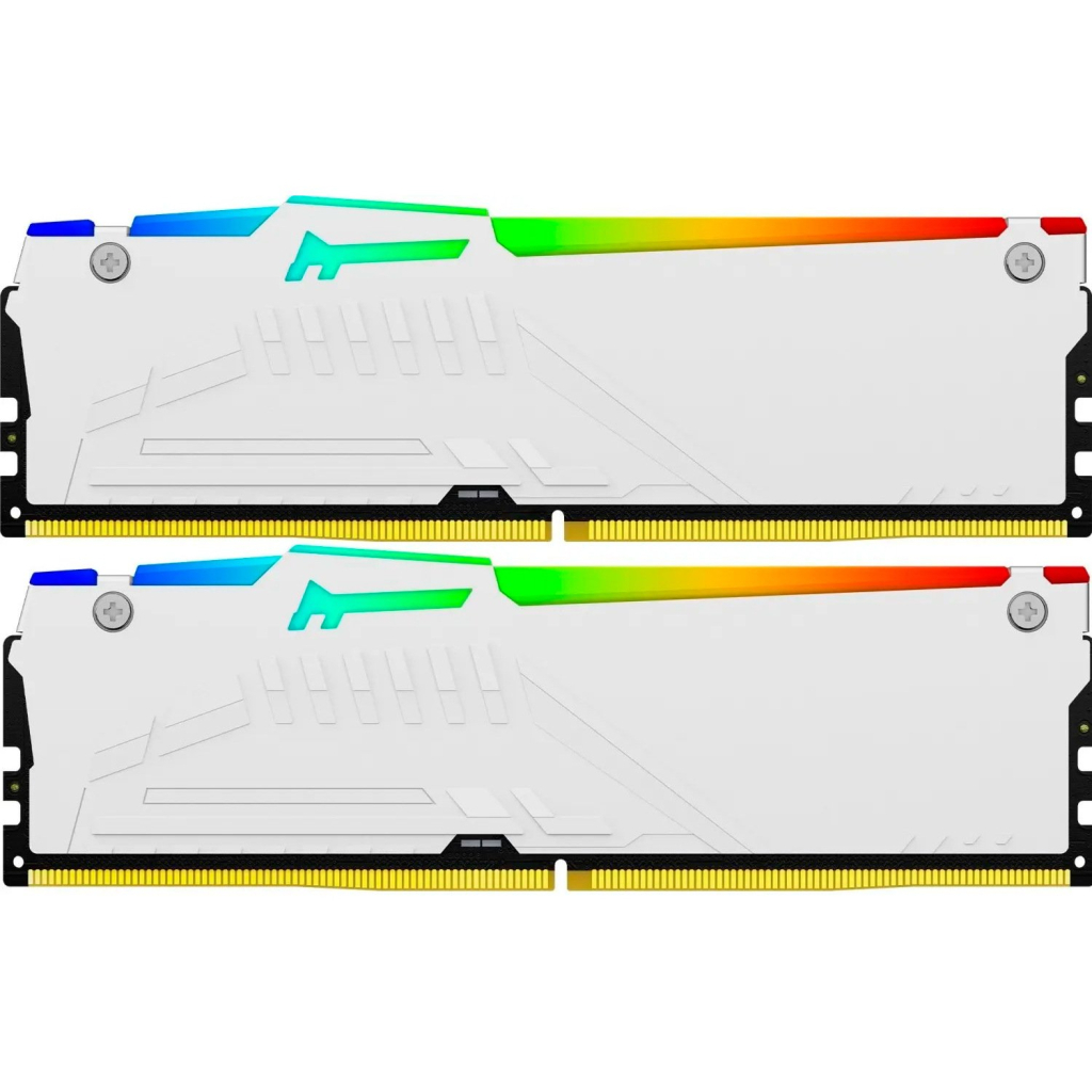Модуль пам'яті для комп'ютера DDR5 32GB (2x16GB) 6800 MHz Beast White RGB XMP Kingston Fury (ex.HyperX) (KF568C34BWAK2-32) - зображення 4