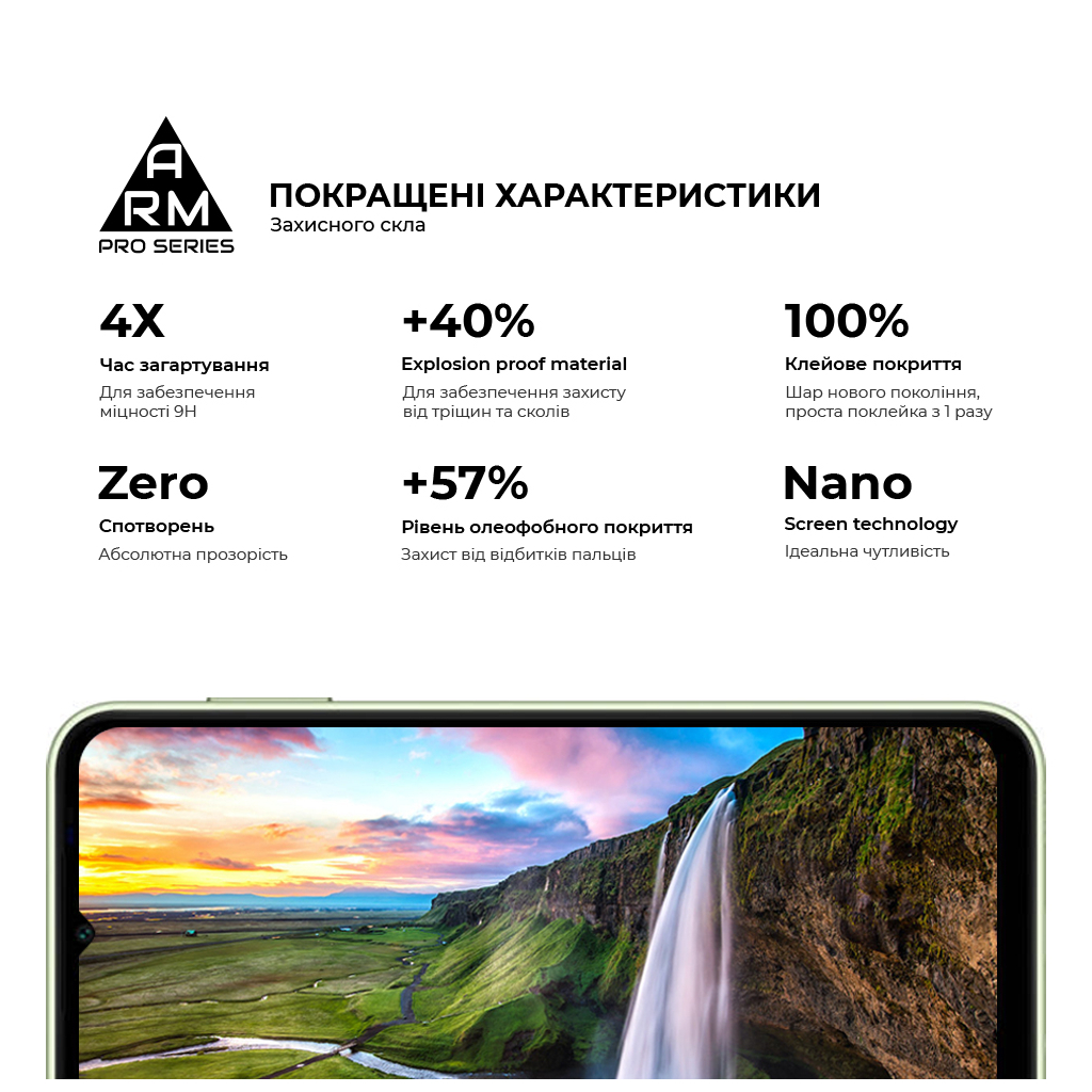 Скло захисне Armorstandart Pro Samsung A14 4G / A14 5G Black (ARM66206) - зображення 5