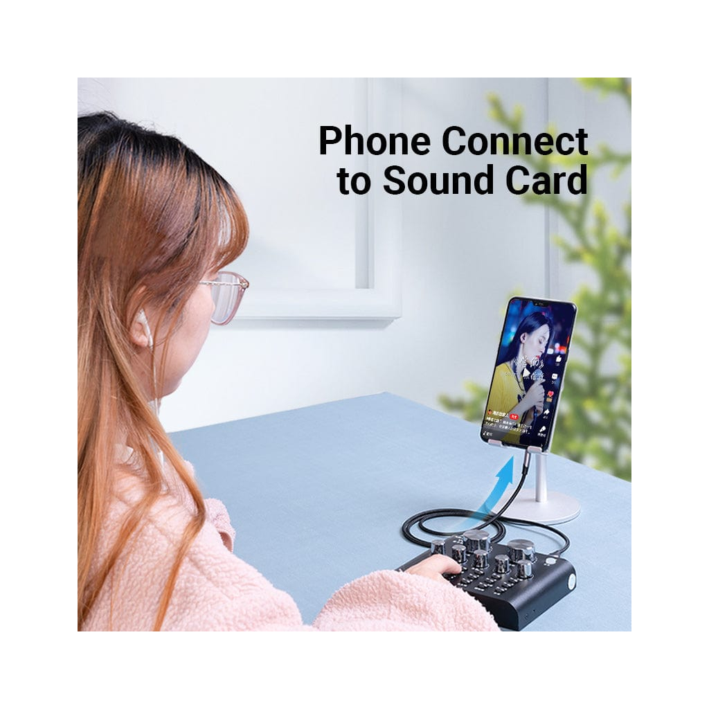 Кабель мультимедійний Micro 5P M to 3.5mm M 1.0m (4pin) black Vention (BDGBF) - зображення 7