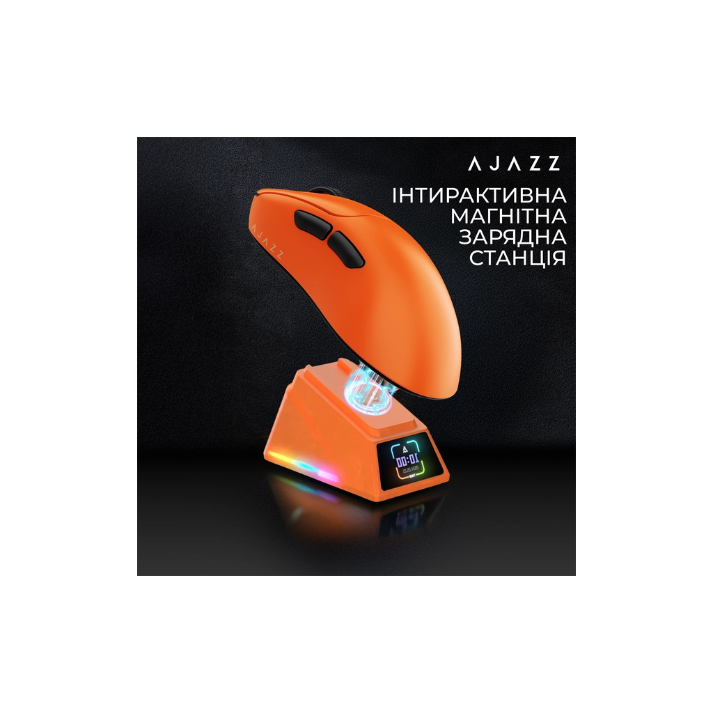 Мишка Ajazz AJ179APEX Wireless/Bluetooth/USB Orange (AJM179-A-O) - зображення 7