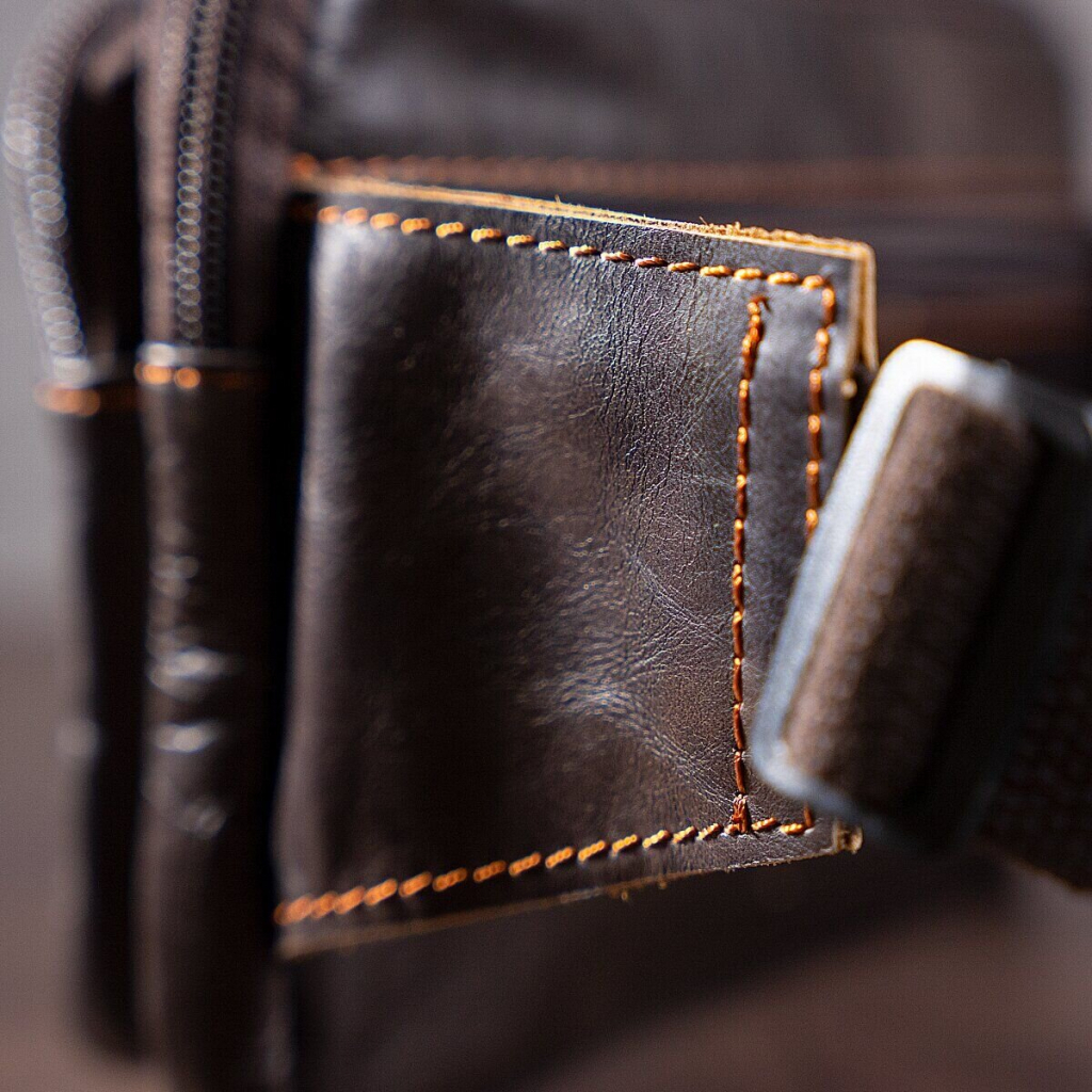 Сумка Vintage На пояс Коричнева (14727) - зображення 8