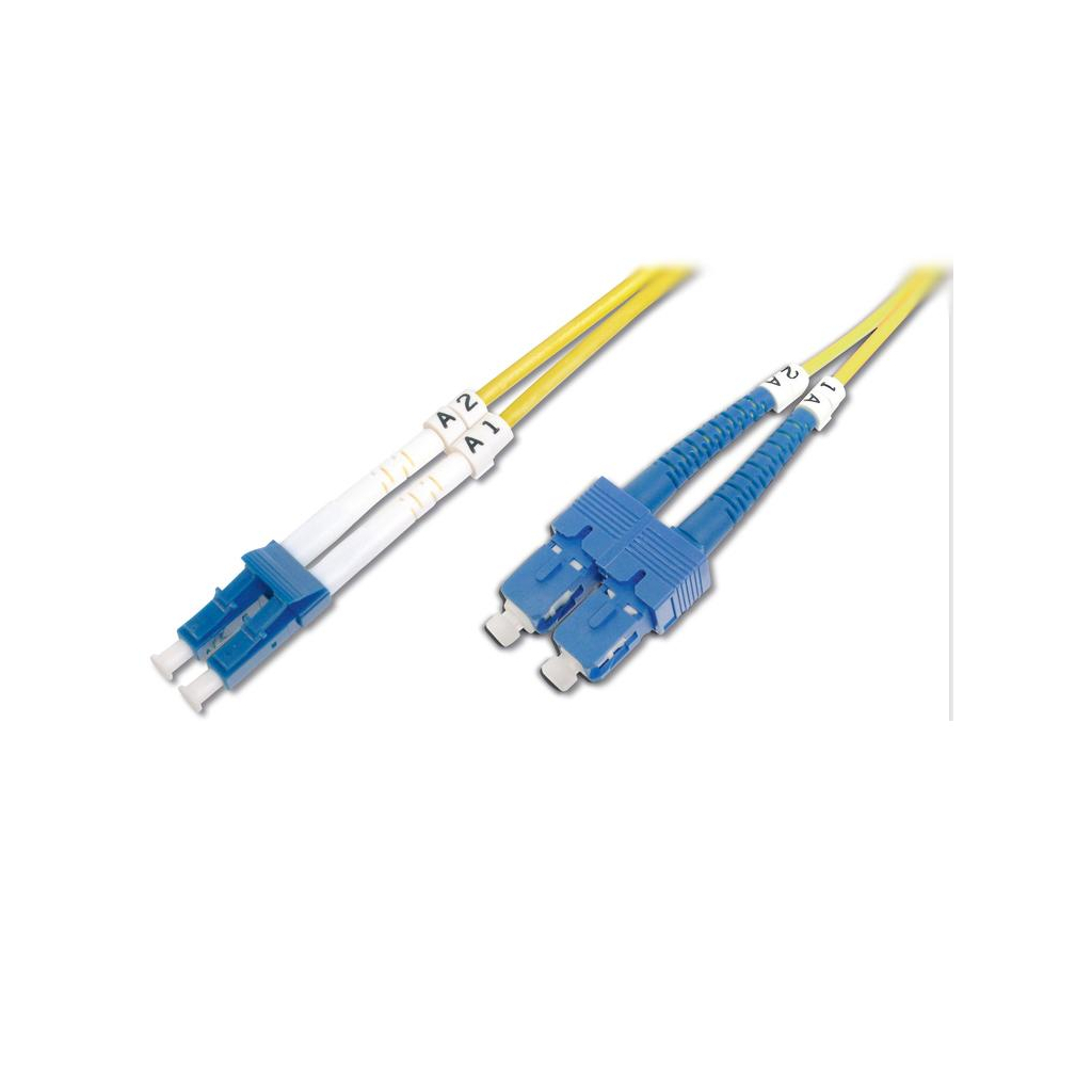 Оптичний патчкорд Digitus LC/UPC-SC/UPC,9/125,OS2,duplex,2m (DK-2932-02) - изображение 2