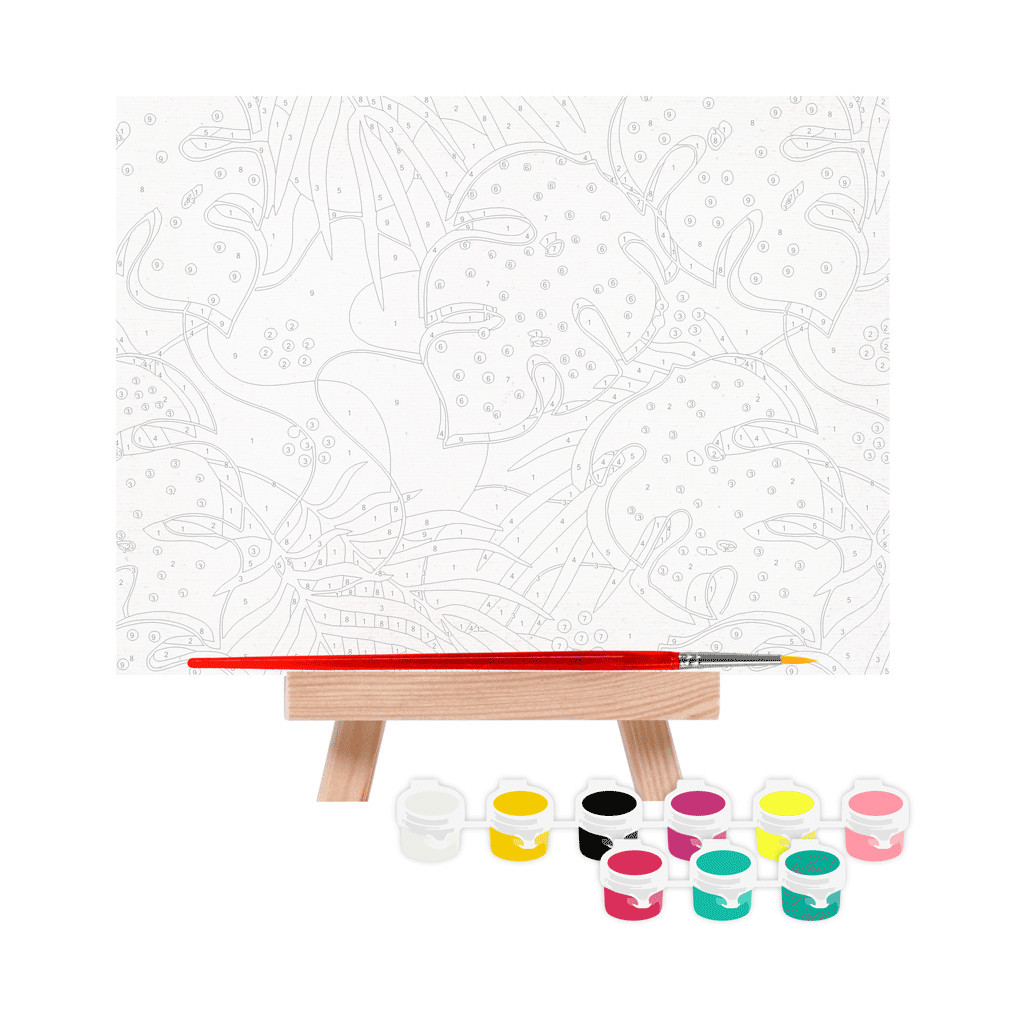 Картина по номерам Rosa Star Листя 15х20 см з мольбертом (4823098540519) - изображение 2