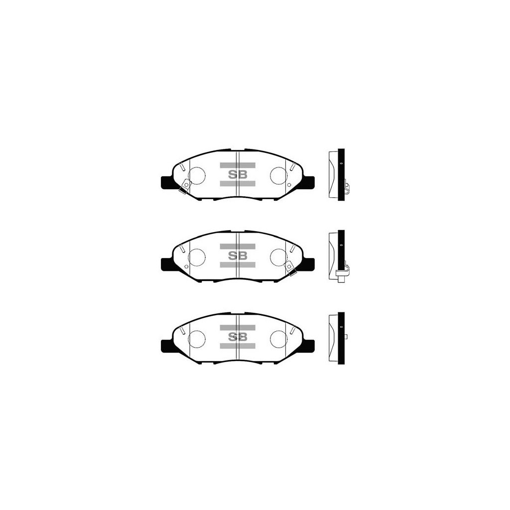 Гальмівні колодки HI-Q SP1383 - зображення 1