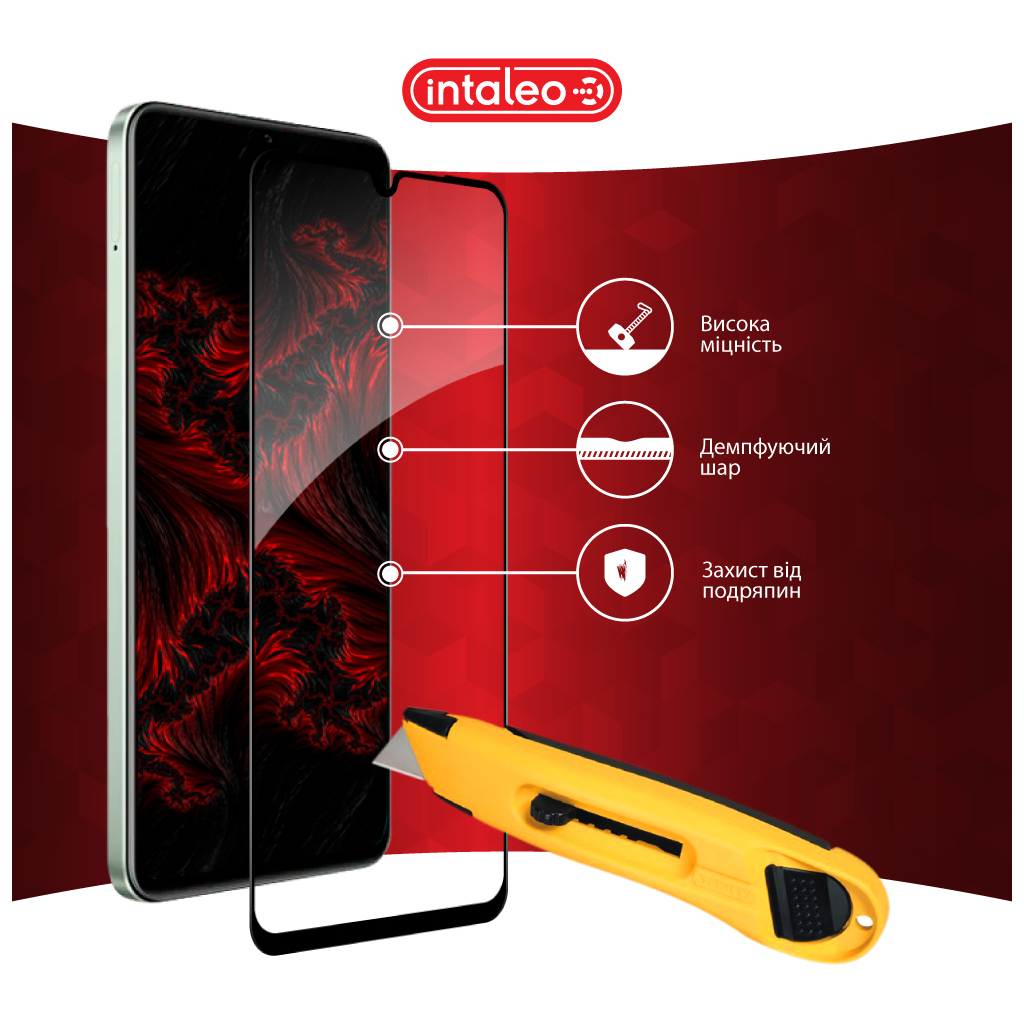 Скло захисне Intaleo Full Glue Realme C63 Black (1283126594977) - зображення 5