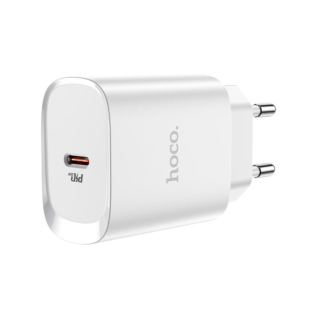 Зарядний пристрій HOCO N14 Smart Charging USB-C PD20W White (6931474745026) - зображення 3