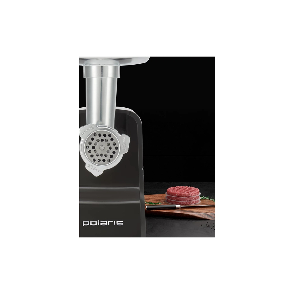 М'ясорубка Polaris PMG 2586 Нержавіюча сталь/Сіра - зображення 8