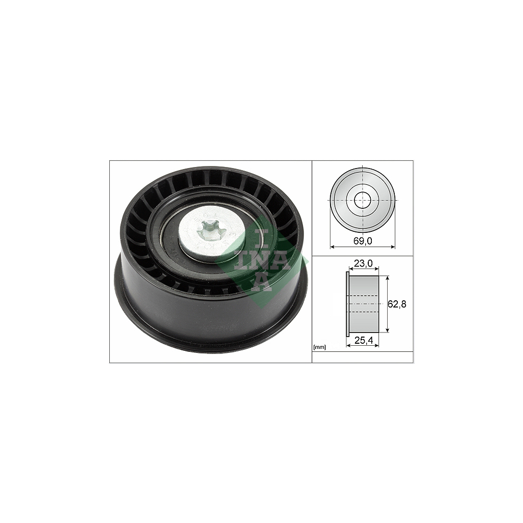 Ролик натягувача ременя INA 532 0033 10 - зображення 1