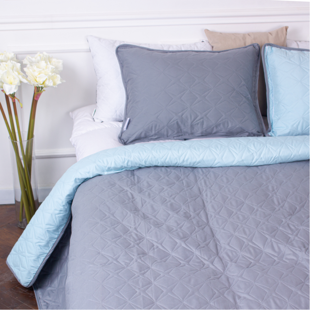 Покривало MirSon набір Serenity Line №7033 Moonstone 150х210 + наволочка 50х70 (2200005377222) - зображення 9