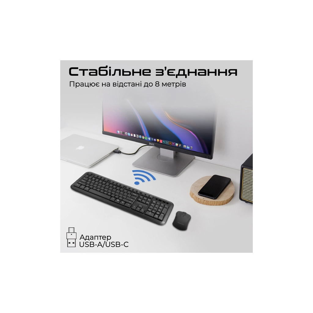 Комплект Promate ProCombo-6 Wireless Black (procombo-6) - зображення 5
