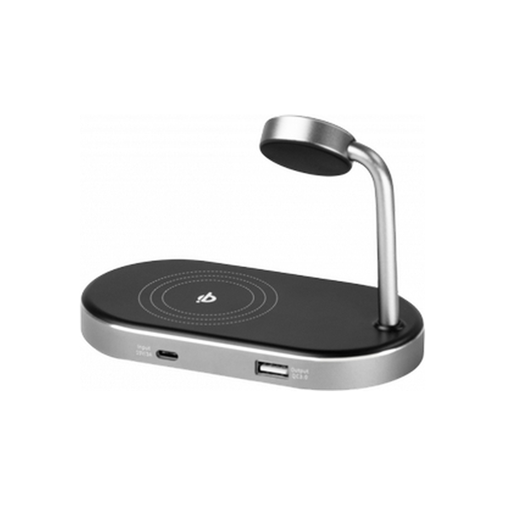 Зарядний пристрій Verbatim 3in1 Apple Watch and iPhone Charging Stand (49556) - зображення 3