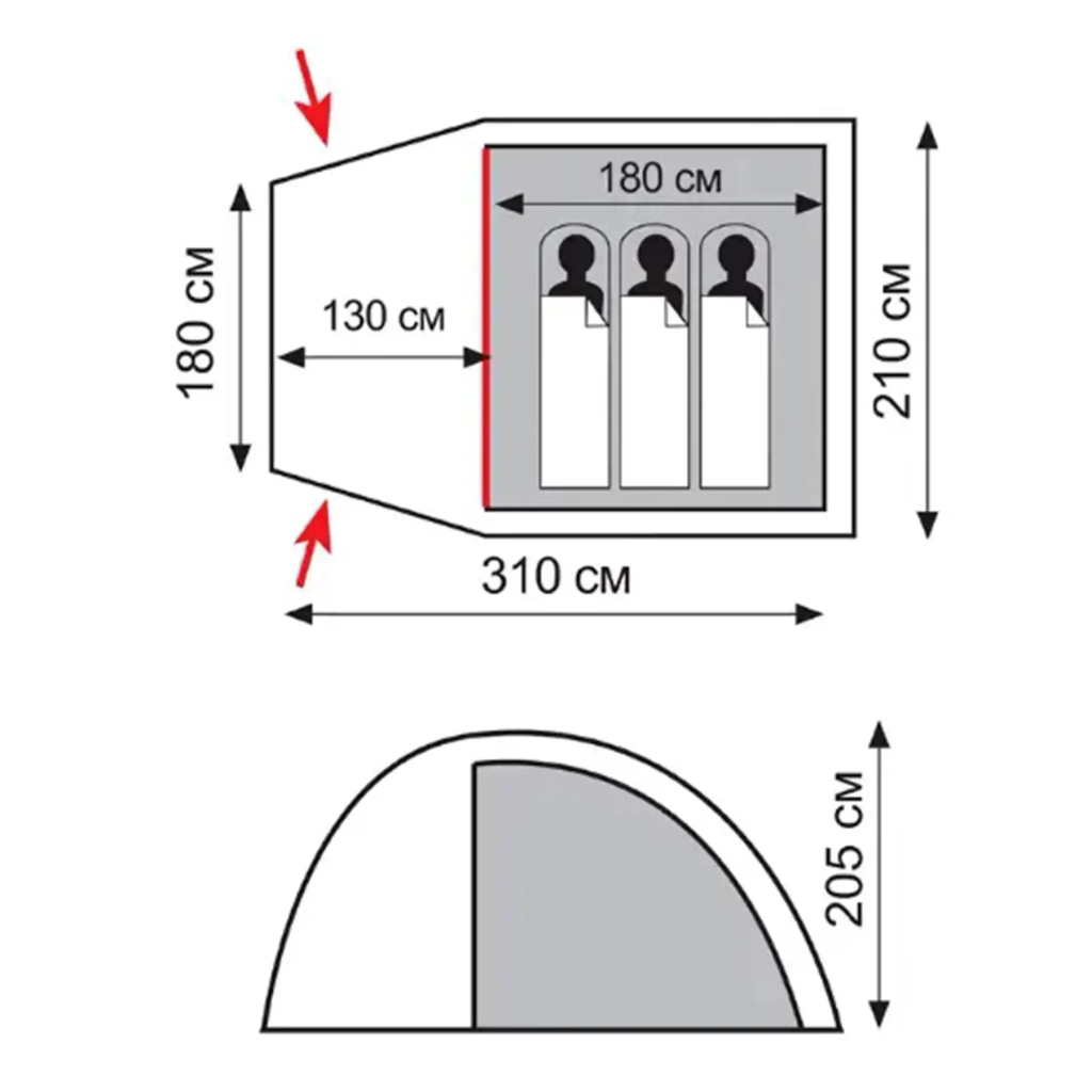 Намет Totem Apache 3 (v2) (UTTT-023) - зображення 2