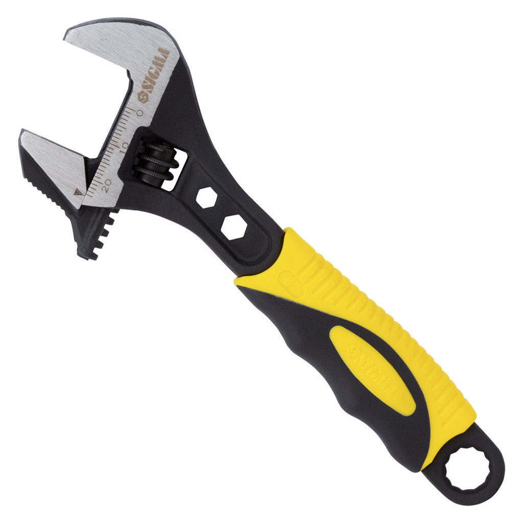 Ключ Sigma розвідний з переставною губкою 150мм, 0-24мм CrV (TPR) (4100911) - зображення 2