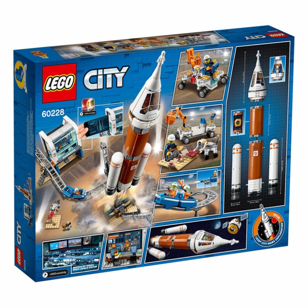 Конструктор LEGO City Космічна ракета та пункт керування 837 деталей (60228) - зображення 1