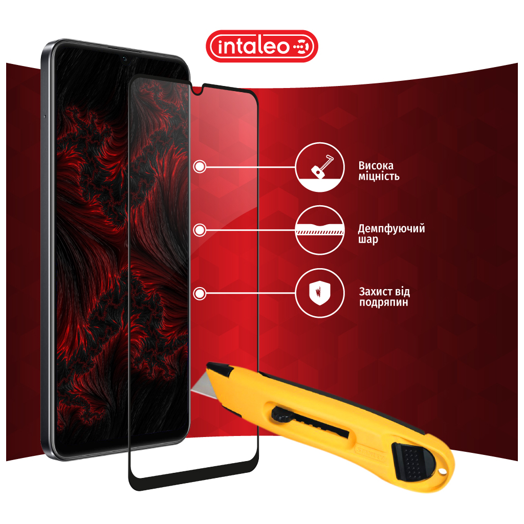 Скло захисне Intaleo Full Glue RealMe C53 Black (1283126577833) - зображення 5