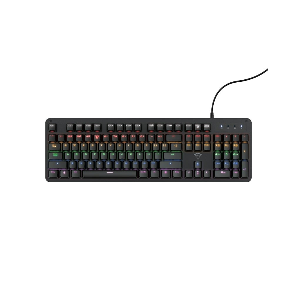 Клавіатура Trust GXT 863 Mazz Mechanical Keyboard UA USB Black (24200) - зображення 1