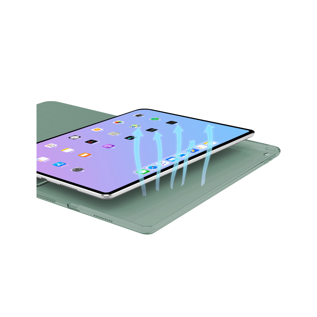 Чохол до планшета BeCover Tri Fold Hard Apple iPad mini 6 2021 Dark Green (706854) - зображення 3