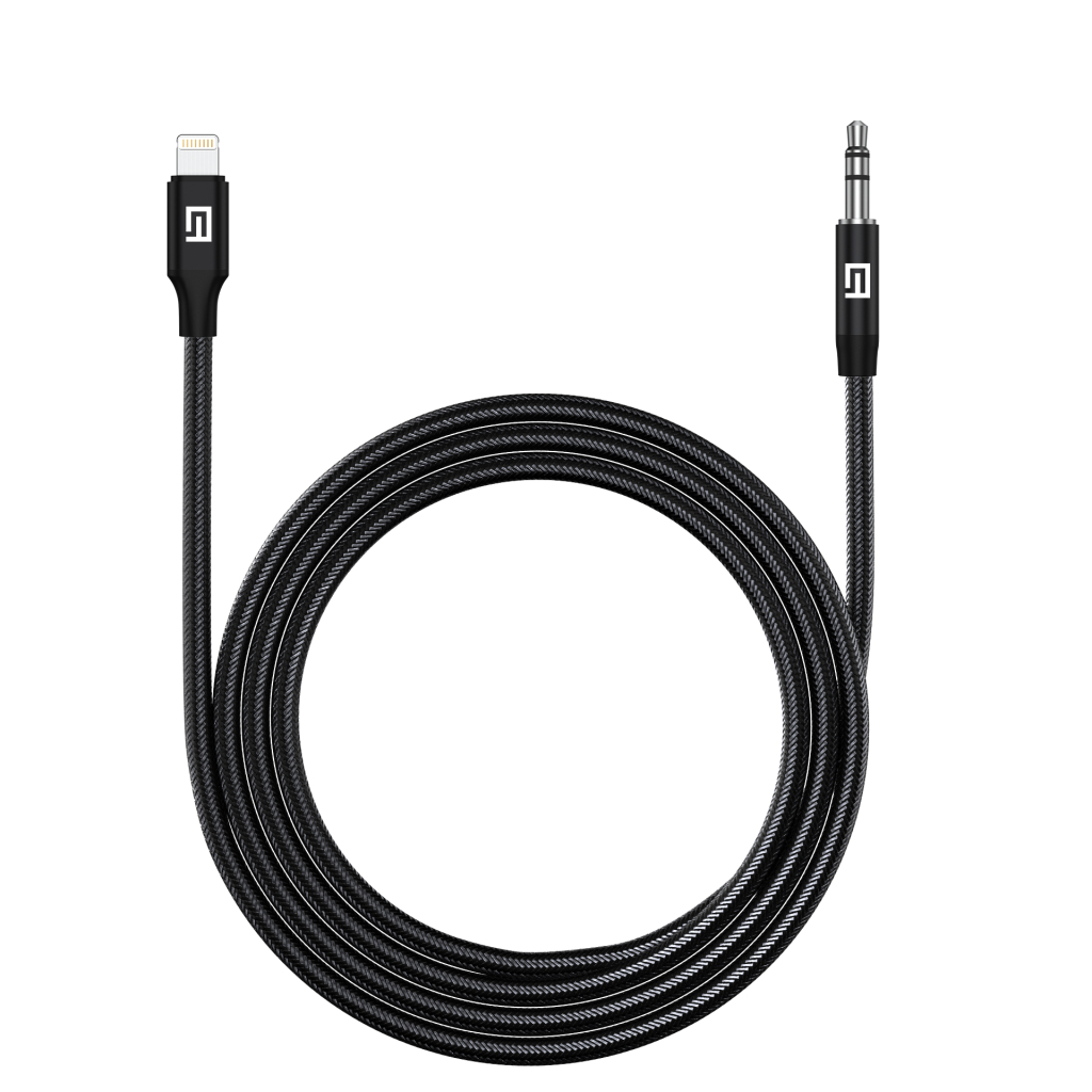 Кабель мультимедійний Lightning to 3.5mm M 1.0m black Armorstandart (ARM76889) - зображення 1