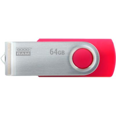 USB флеш накопичувач Goodram 64GB UTS3 Twister Red USB 3.0 (UTS3-0640R0R11) - зображення 1