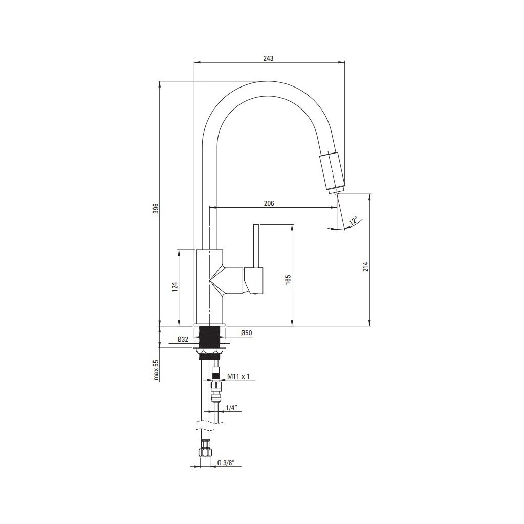 Змішувач Deante Aster (BCA_N64M) - зображення 2