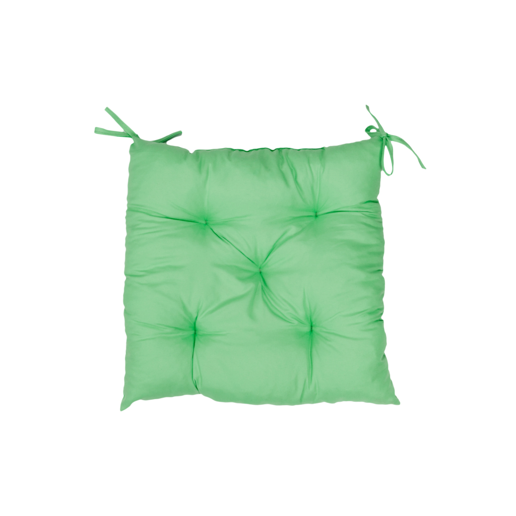 Подушка на стілець Прованс Фібра зелена 40х40 см (4823093446991) - зображення 1