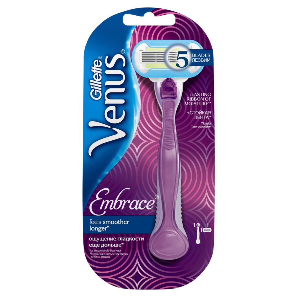 Бритва Venus Embrace з 1 змінною касетою (7702018018932) - зображення 1