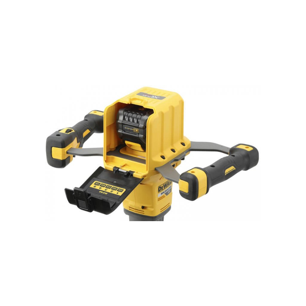 Міксер будівельний DeWALT 54В XR FLEXVOLT, 2 АКБ + ЗП, кейс (DCD240X2) - зображення 4