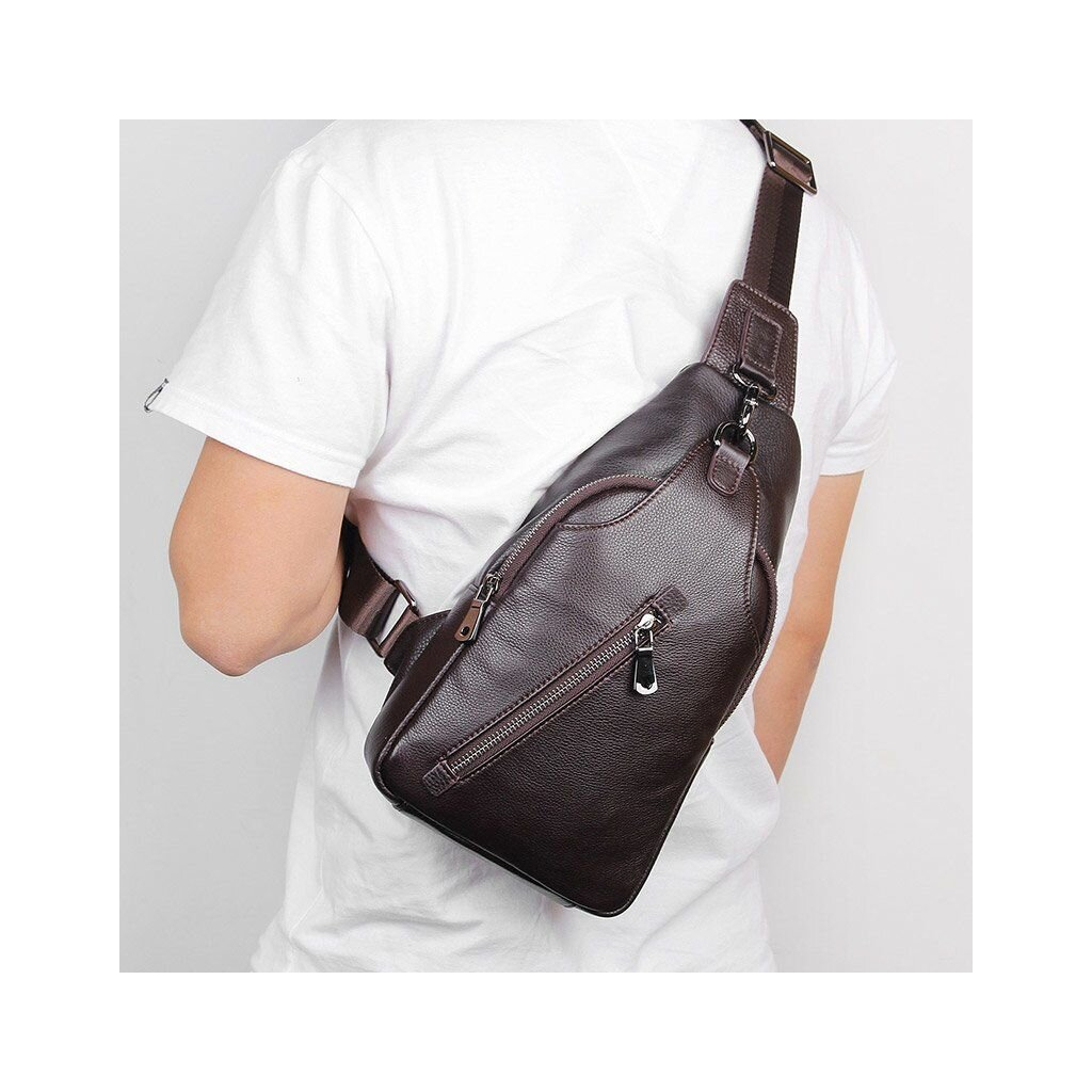 Сумка Vintage Чоловіча через плече Коричнева (14952) - зображення 10