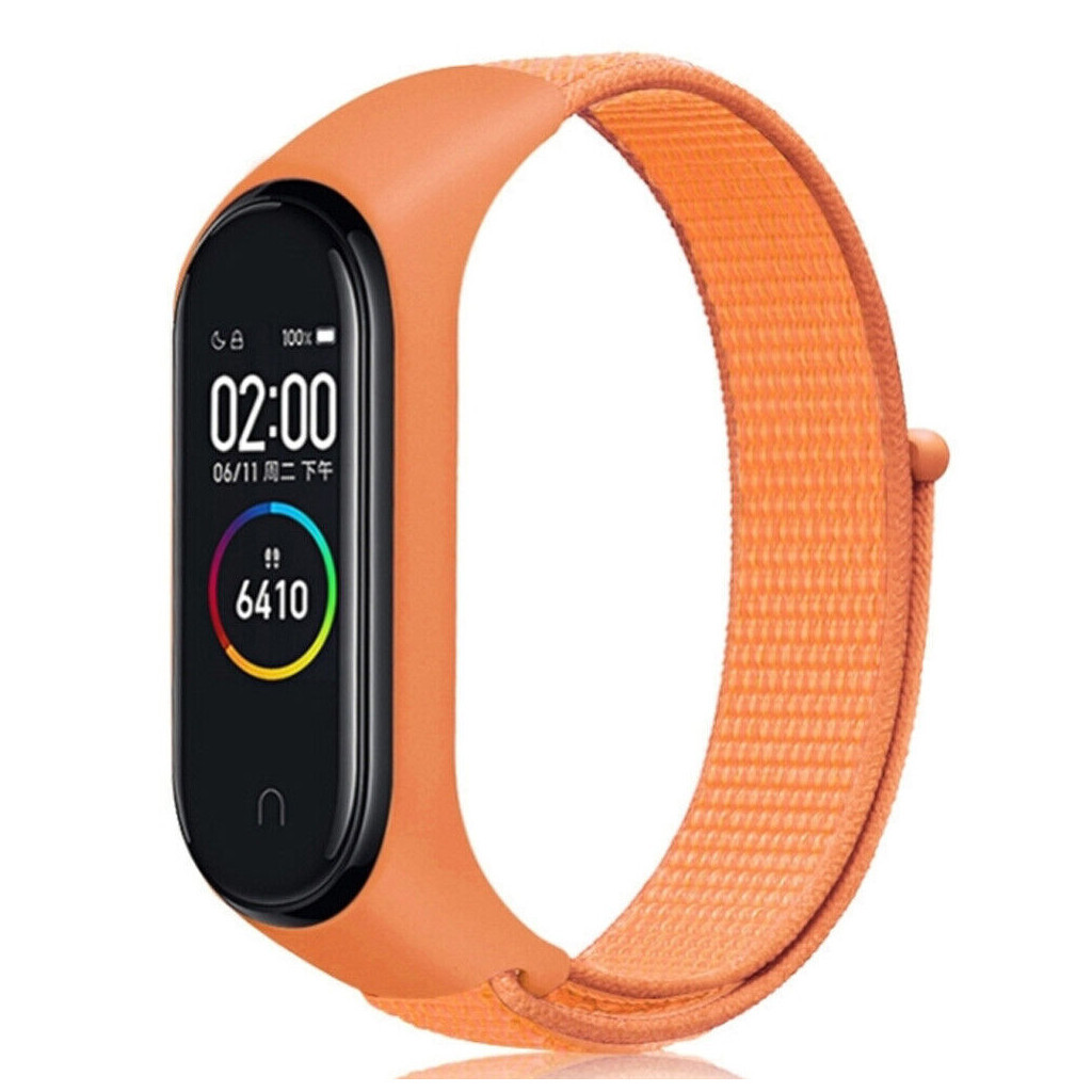 Ремінець до фітнес браслета BeCover Nylon Style для Xiaomi Mi Smart Band 7 Orange (707665) - зображення 1