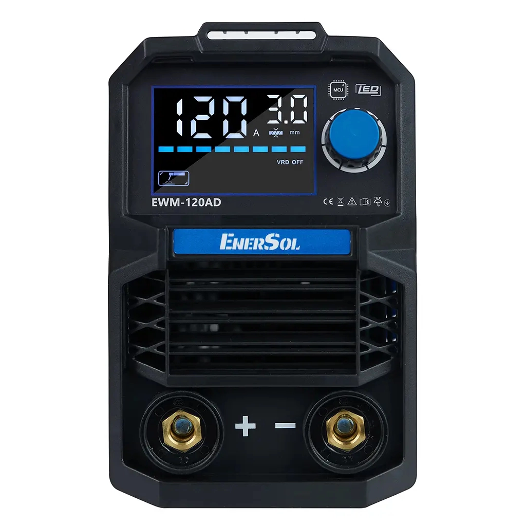 Зварювальний апарат Enersol інверторний, 20-120 A, 5.1 кВт, 2.8 кг (EWM-120AD) - изображение 3