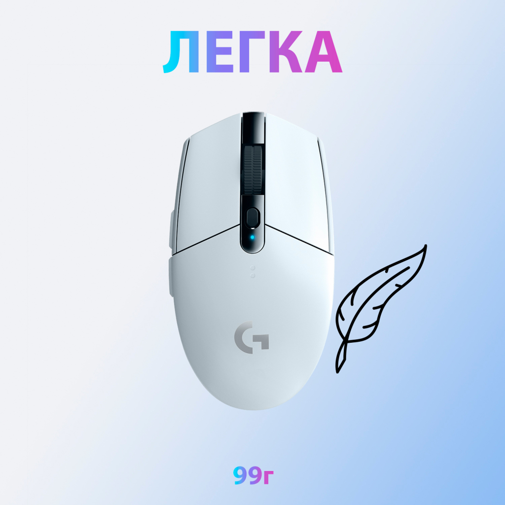 Мишка Logitech G305 Lightspeed White (910-005291) - зображення 5