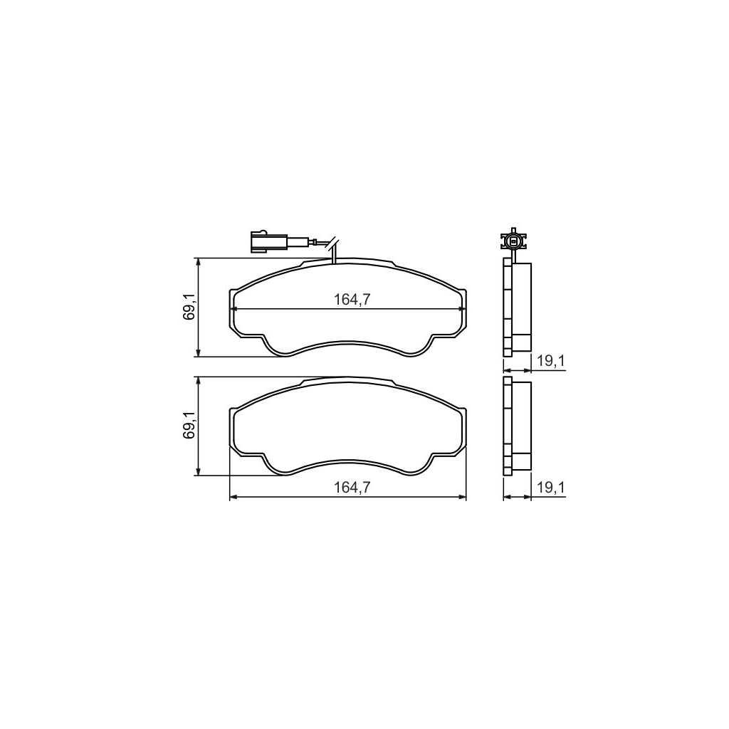 Гальмівні колодки Bosch 0 986 424 769 - picture 3